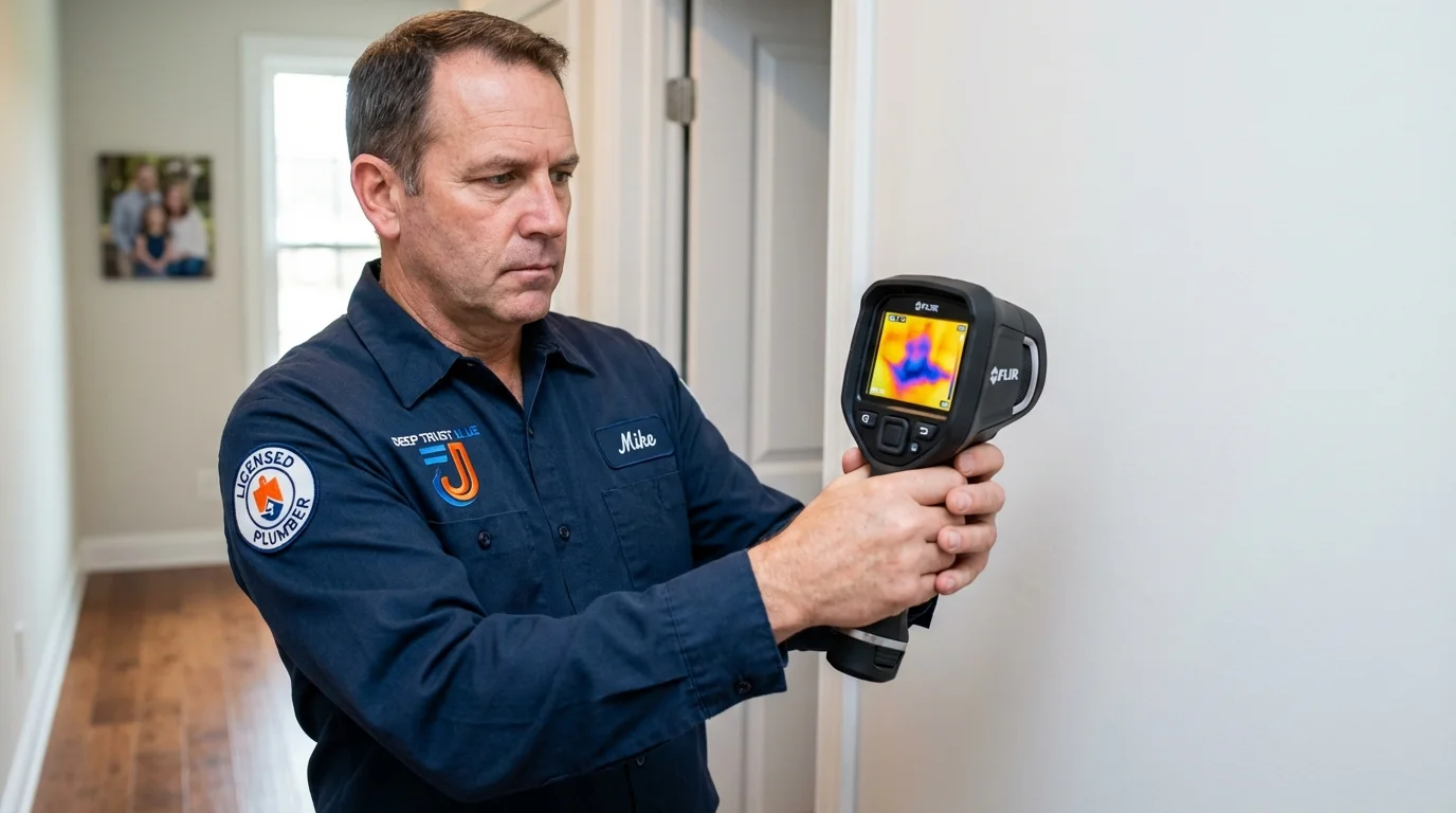 Thermal imaging leak detection by Johns Plumbing LLC in North Highlands